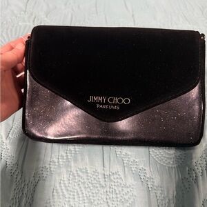 Jimmy Choo Black and Silver Clutch